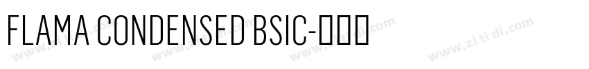 FLAMA CONDENSED BSIC字体转换 FLAMA CONDENSED BSIC字体转换